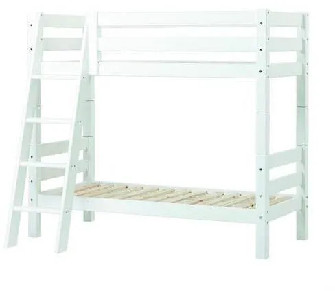 Hoppekids ECO Luxury våningssäng med sned stege - 120x200